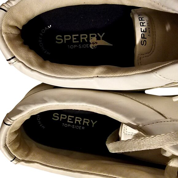 Sperry Women's White Femmes Canvas Sneakers Size 11 (STS 86035) - Picture 5 of 10